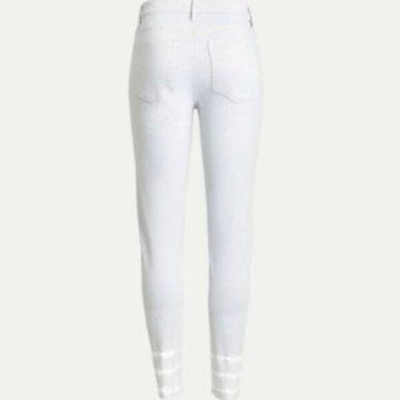 NEW, LOFT Curvy High Waist Skinny Tie Dye Dip Jeans - Picture 9 of 16